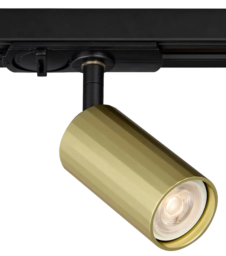 ORYX monophase track spot deco lamp excl zwart + goud