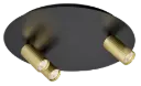 ORYX 2+1 ronde basis ø350mm lamp excl zwart + goud