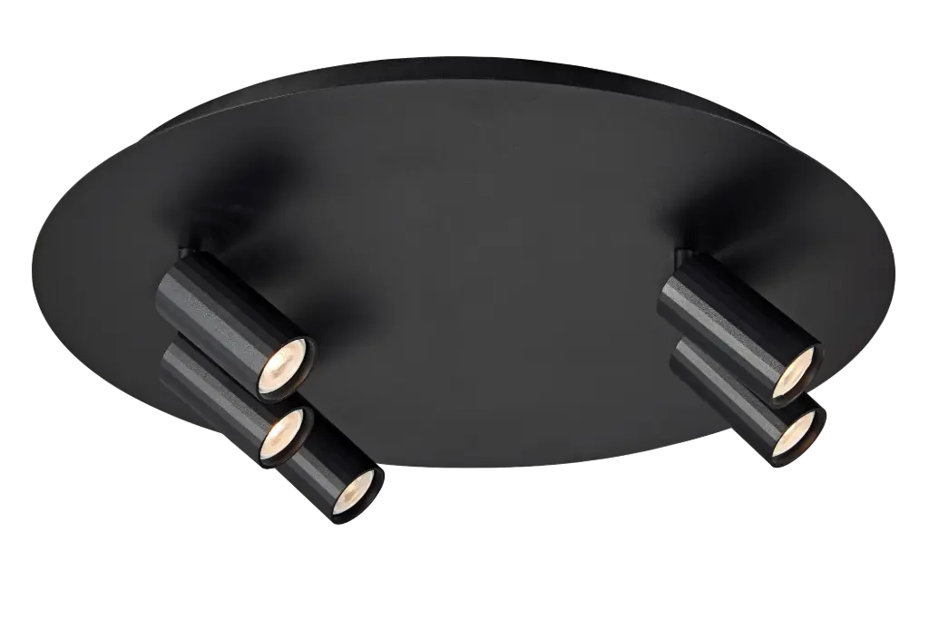ORYX 3+2 ronde basis ø350mm lamp excl zwart