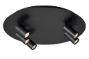 ORYX 3+2 ronde basis ø350mm lamp excl zwart