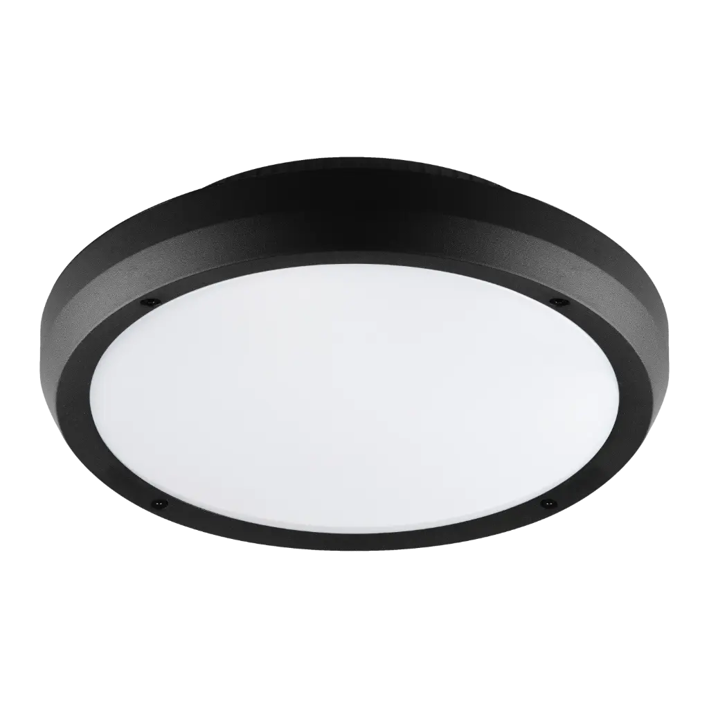 XEON Ceiling Light Round Black SMD LED 14 W CCT 3000 K/4000 K IP65