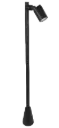 WAYRA Pole Fixture 1x GU10 (excl max 15 W) IP65