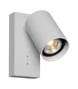 TABOO 1L GU10 (excl) wit, wand licht + schakelaar
