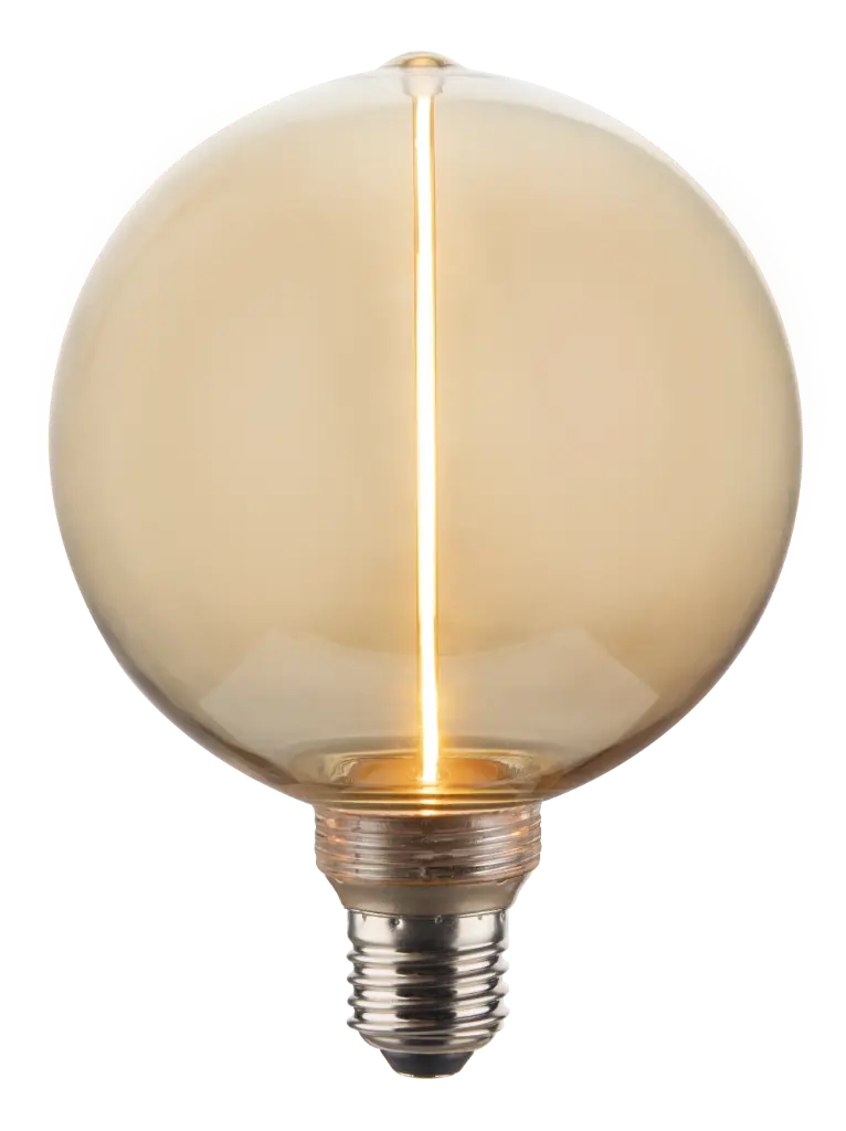 E27 LED Globe Decoline G125 3,5W amber 1800K dimbaar