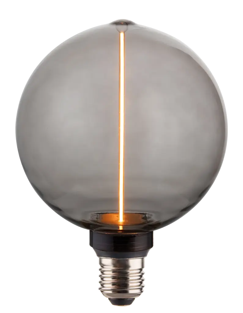 E27 LED Globe Decoline G125 3,5W smokegrey 1800K dimbaar