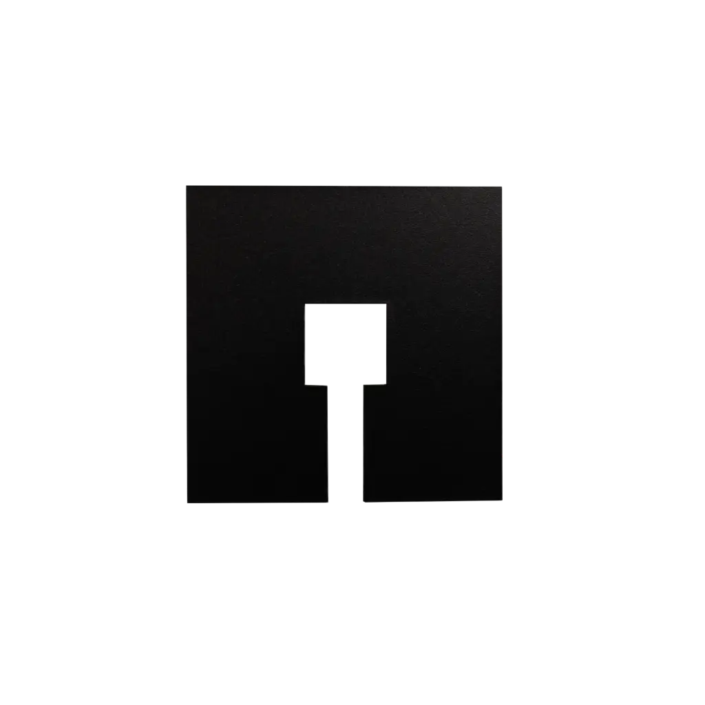 Afdekplaat Plafonddoos NL - Zwart