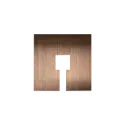 Afdekplaat Plafonddoos NL - Brons