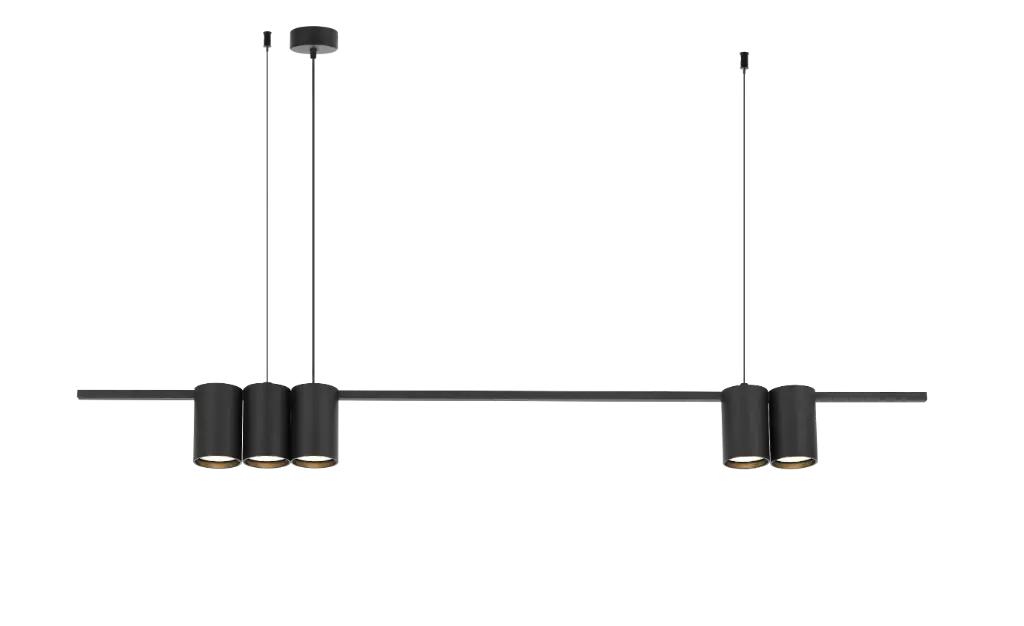 ISE Suspension 5x GU10 (excl) 1000 mm Noir