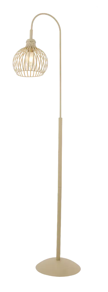 RAGA 1x E27 vloerlamp beige
