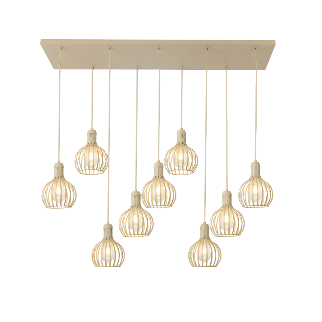 RAGA 9x E27 pendel beige