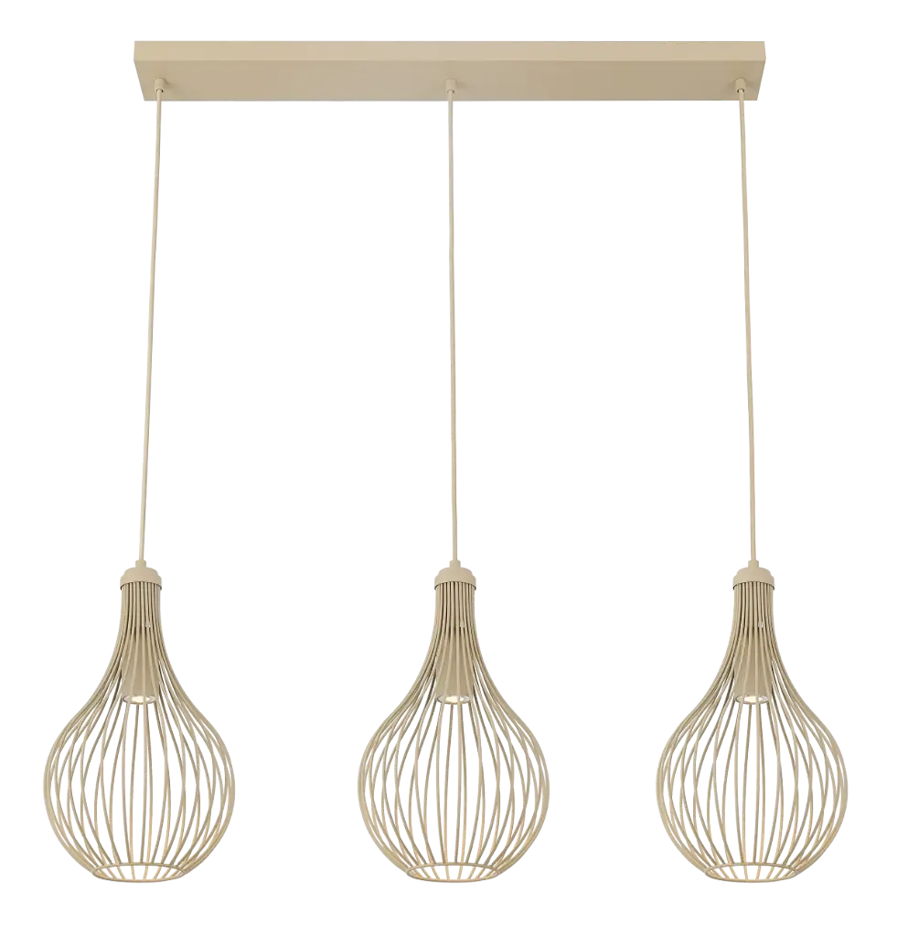 GITA 3xGU10 pendel  beige balk