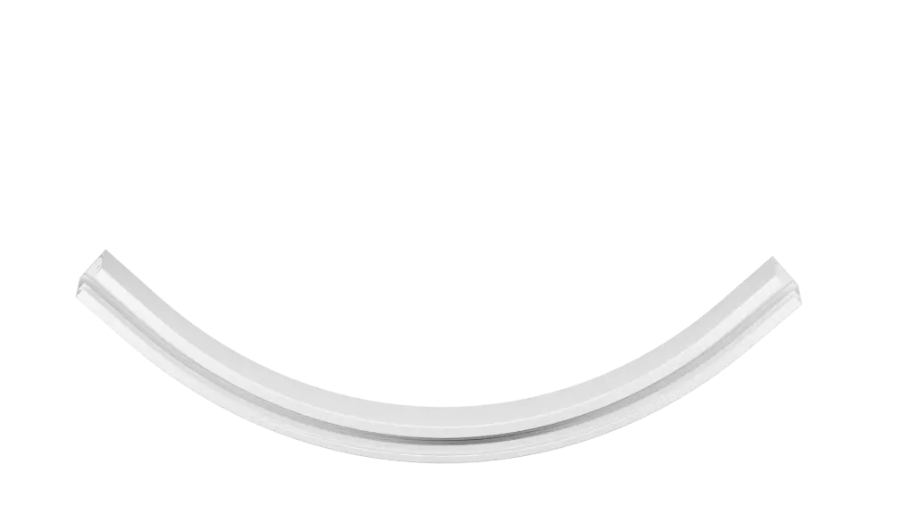 MICRO LINE - Mini 1F-Track Curved - Outside - Wit