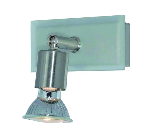 [3402121] RUNE 2 WANDL 1XGU10 LED 5W dim GLAS   STAAL