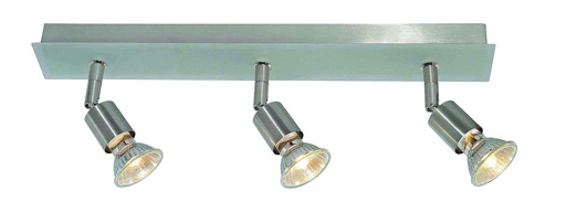 [3402123] RUNE 2 BALK  3XGU10 LED 5W dimGLAS   STAAL