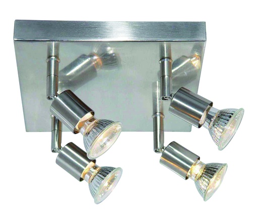 [3402135] RUNE 3 PLAF. 4XGU10 LED 5W dim STAND  STAAL