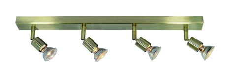 [3402144] RUNE 3 BALK  4XGU10  5W LED STAND  BRONS