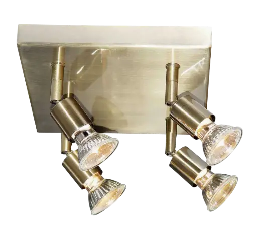 [3402145] RUNE 3 PLAF. 4XGU10 LED 5W dim STAND  BRONS