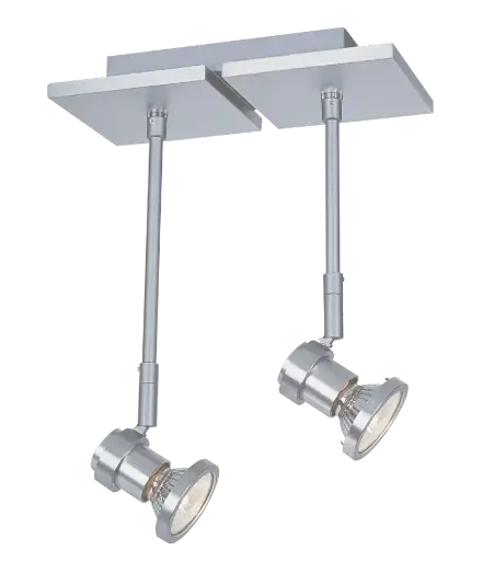 [4012012] X-BASE+NUBIS REGL 2XGU10 5W LED   AN.ALU