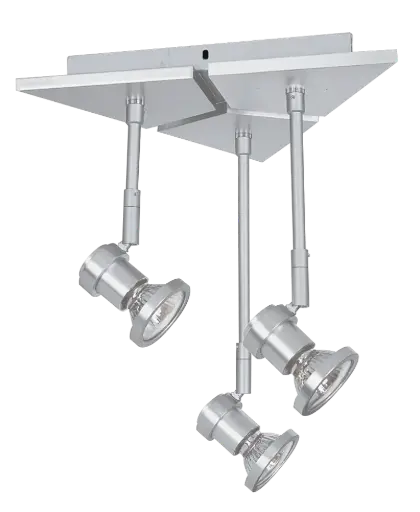 [4012013] X-BASE+NUBIS PLAF 3XGU10 5W LED   AN.ALU