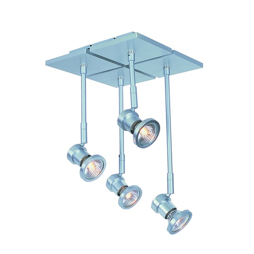 [4012014] X-BASE+NUBIS PLAF 4XGU10 5W LED   AN.ALU