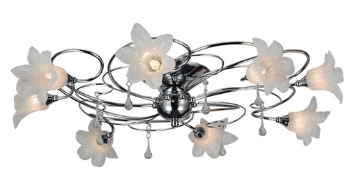 [3416107] TABOR plafonnier chroom 8xG9 LED incl.