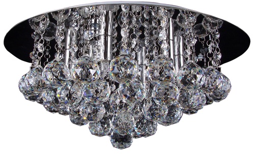 [3403485] KRISTO round plaf. Chroom/cristal 6xG9 2,5W dim LED  incl