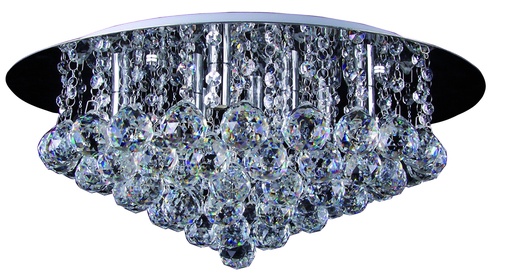 [3403486] KRISTO round plaf. Chroom/cristal 8xG9 2,5W dim LED  incl