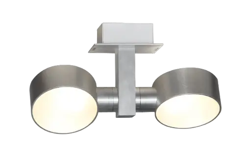 [4012139] NIC-NAC PLAF. alu 2XG9/2,5W LED dimbaar
