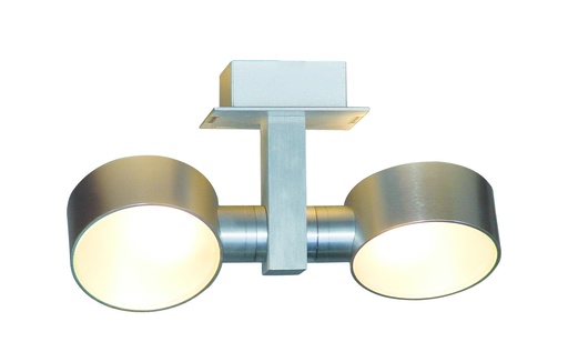 [4012139] NIC-NAC PLAF. alu 2XG9/2,5W LED dimbaar