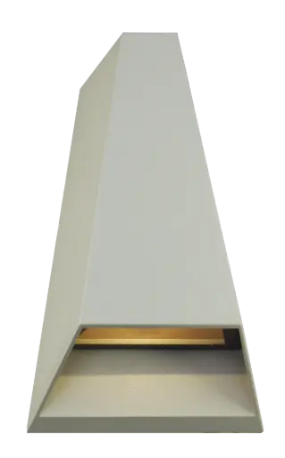 [3424023] AXO wandlicht zilver Warm Wit CREE LED max 2x3W IP54