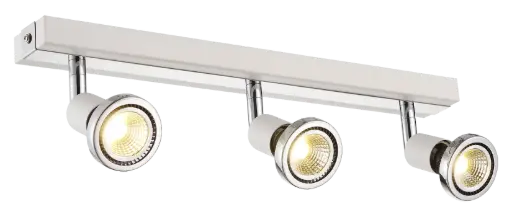 [3427013] ROBUS spot 3xGU10 5W LED incl. wit/chroom