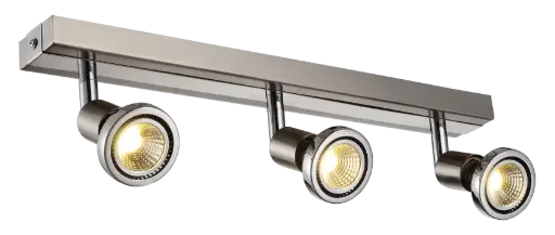 [3427023] ROBUS spot 3xGU10 5W LED incl. satin-chroom/chroom