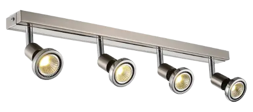 [3427024] ROBUS spot 4xGU10 5W LED incl. satin-chroom/chroom