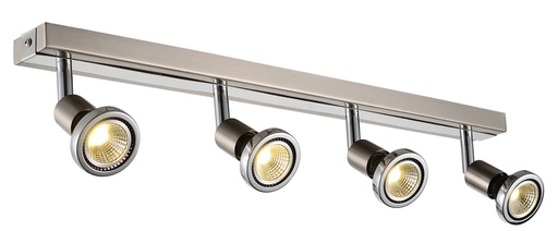 [3427024] ROBUS spot 4xGU10 5W LED incl. satin-chroom/chroom