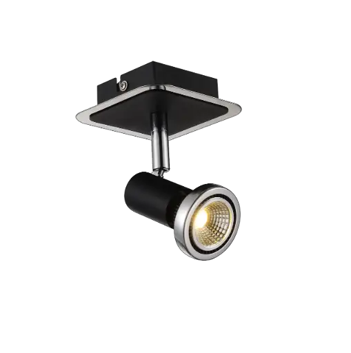 [3427031] XZIBIT spot 1xGU10 5W LED incl. zwart/chroom