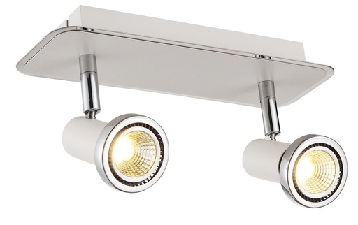 [3427042] XZIBIT spot 2xGU10 5W LED incl. wit/chroom