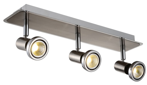 [3427053] XZIBIT spot 3xGU10 5W LED incl.satin chroom/chroom