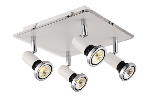 [3427045] XZIBIT spot 4xGU10 5W LED inc wit/chroom