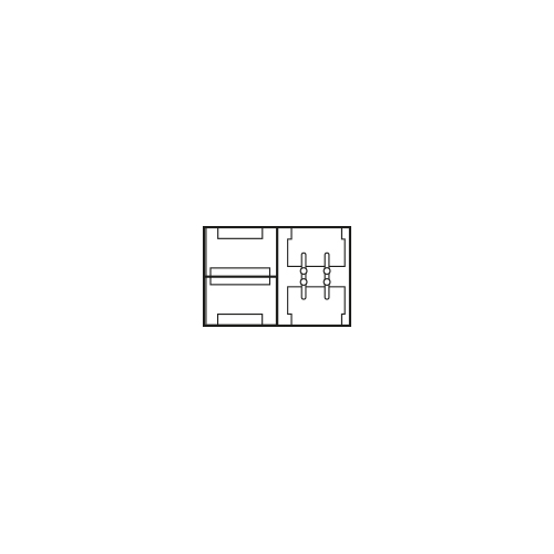 [3428142] 10mm double end connector for SMD5050 flexible strip