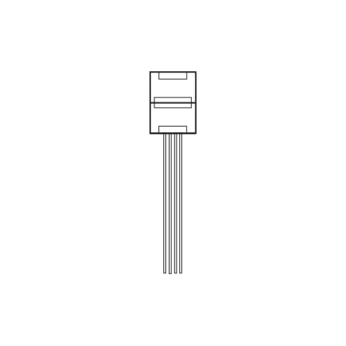 [3428151] 10mm single end connector with wire SMD5050 RGB flexible strip