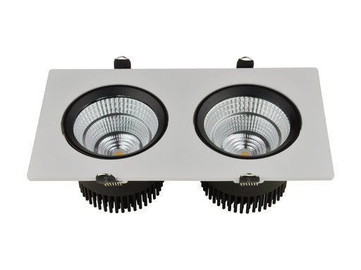 [3415270] PARNA spot downlight square 2x10,5WLED/3000K/400mA 1500LM