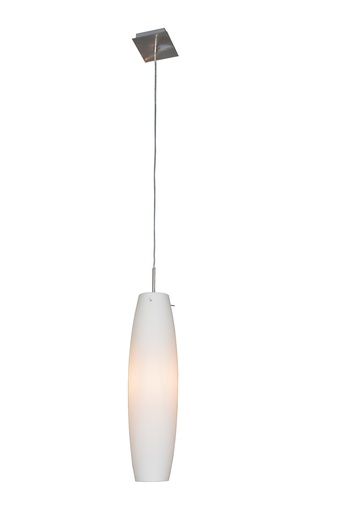 [3410090] MARU pendel 1xE27 satin-nikkel/wit glas