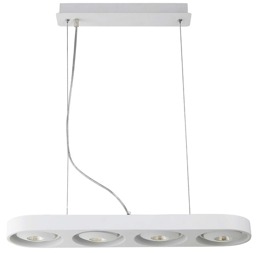 [4012457] GALAXY MAXI pendel balk wit dimbaar 4x10W LED 3000K