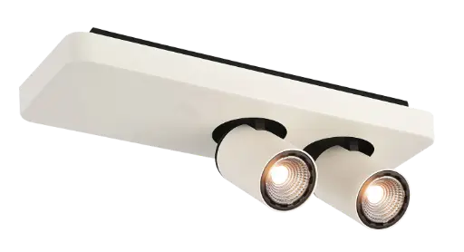 [3427092] Nysit 2L B/W/W 2x4,5W GU10 dimmable LED incl.