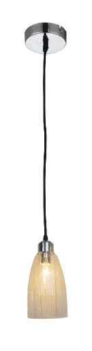 [3416127] CABO pendule chrome/verre clair 1xE14 max 40W