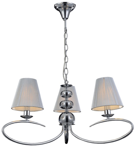 [3416144] MODIKA luster 3x E14 Chroom/witte kap