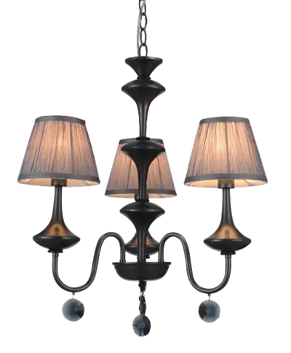 [3416164] NEROLA luster 3x E14 / grijze kapjes