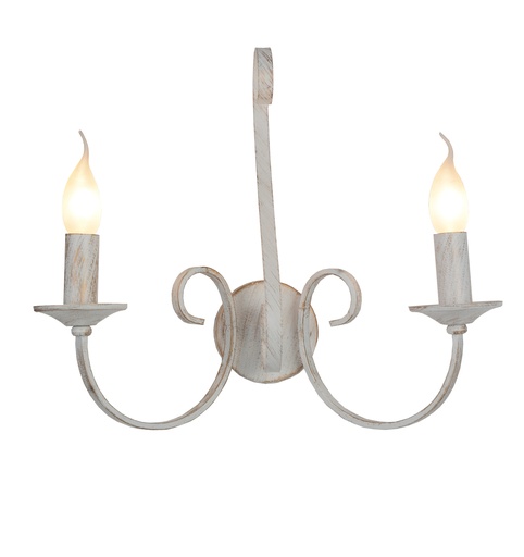 [3416171] MARQUIS Wandlicht 2xE14 antiek wit