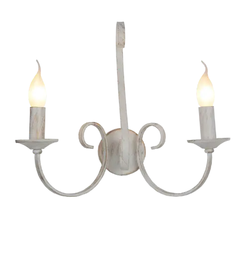 [3416171] MARQUIS Wandlicht 2xE14 antiek wit