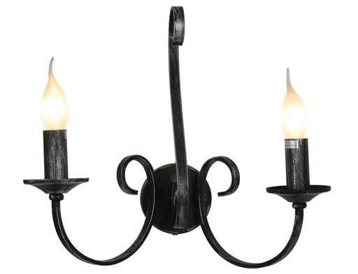 [3416181] MARQUIS Wandlicht 2xE14 antiek zwart